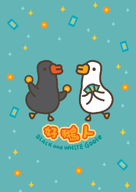 Black and white goose rich