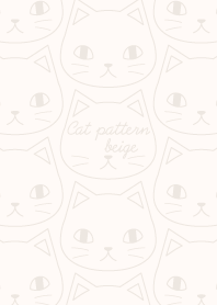 Cat pattern beige