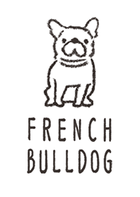 落書きワンコ - フレンチブルドッグ -