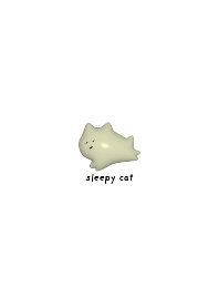 CAT white cat love cute 3D Theme sleep26