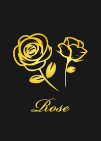 Classic golden rose flower