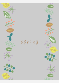 Spring flowers02 on white