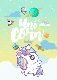 Unicorn Baby Fat Galaxy Lemon Pastel