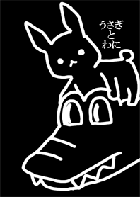 Rabbit and alligator BLACK