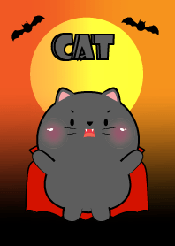 Black Cat  In Halloween Theme (JP)