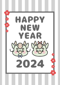 祝賀新年　黃道十二宮 龙 -2024- 123