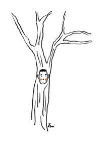 Stay in the tree hole.