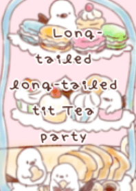 Long-tailed long-tailed tit Tea party