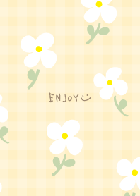 Check pattern flower garden11 from Japan