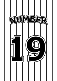 Number 19 stripe version