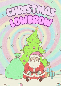 ซานต้าหน้าเฉยคริสต์มาสพาสเทล