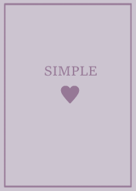 大人のシンプルハート =dusty purple*=