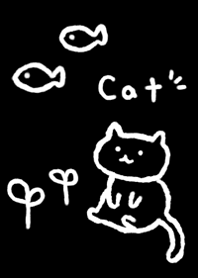 Cute cat and fish1.