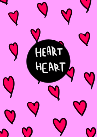 Handwritten heart theme.