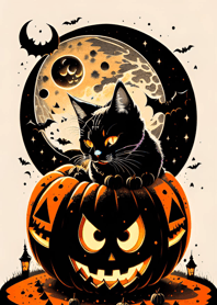 halloween cat 56643C