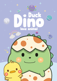 Dino&Duck Cutie Galaxy Violet