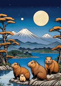Ukiyo-e - Capybara E0c3d3