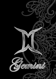 Gemini line art 1 black JPN
