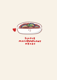 simple Mapo eggplant heart beige.