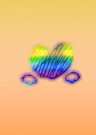 Handwritten Heart Angel Yellow