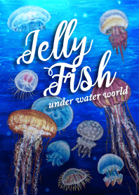 Jelly fish under water world