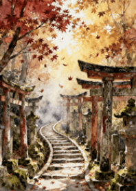Autumn Shrine Path
