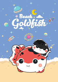 ปลาทอง ชายหาด สีท้องฟ้า