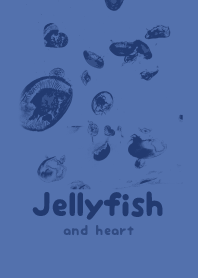 Jellyfish & heart Lavender blue