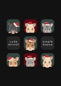 ANIMALS - Golden hamster - CHRISTMAS