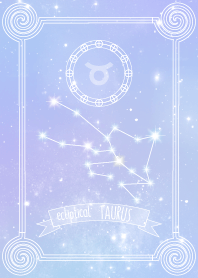 Taurus: Watercolor rainbow starry sky WV
