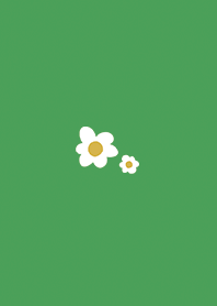 Green : White Flower