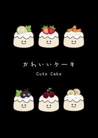 Adorable smile cake!(black)