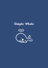 Simple Whale -navy-