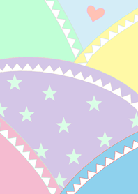 Colorful Party-BluePinkPurpleYellowGreen