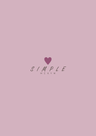 DUSKY-PINK BROWN SIMPLE HEART 21