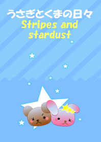 Rabbit and bear daily(Stripes and star)