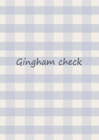 Gingham check /dusty blue