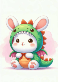 A cute little round rabbit n.17