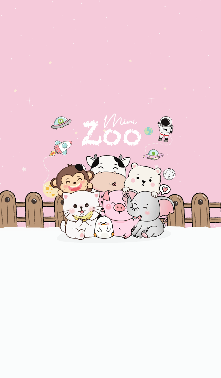 Mini Zoo Animal pink.