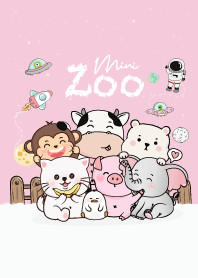 สวนสัตว์มินิ สีชมพูนมม