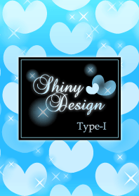 Shiny Design Type-I Light blue Heart