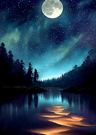 Beautiful starry night view#2989