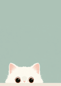 Minimal White Fluffy Kitty Theme
