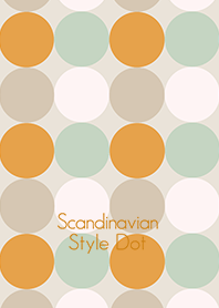 Scandinavian Style Dot Orange & green