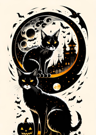 halloween cat BB1724