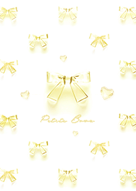 Petit Glass Bows - T Yellow