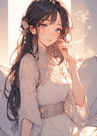 Comfortable sunny day - cute girl B9Df