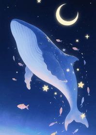 Whale in galaxy