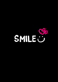 SMILEにこピンクハート-黒-