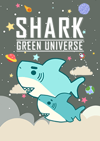 浩瀚宇宙 寶貝鯊魚出沒 綠色
